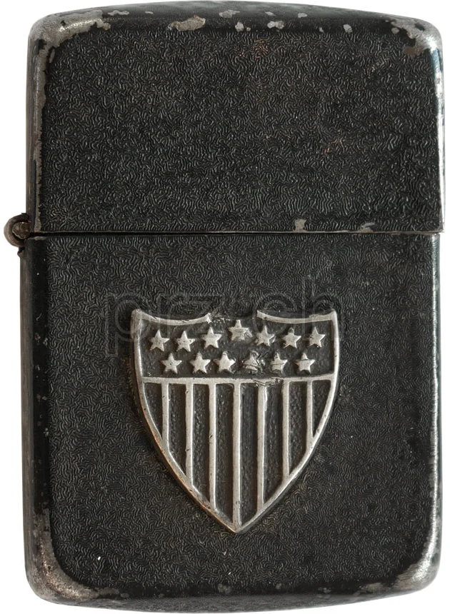 U.S. Army Shield, Modell three barrel hinge, round bottom, Jahr 1943 - 45, Ansicht 1