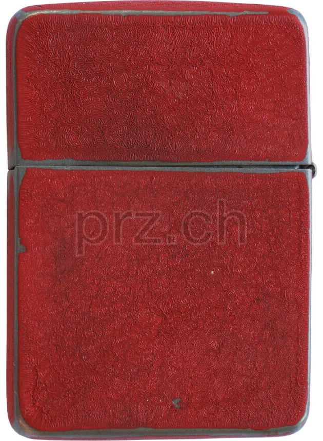 Red Crackle, Modell four barrel hinge, flat bottom, Jahr 1942 - 43, Ansicht 2