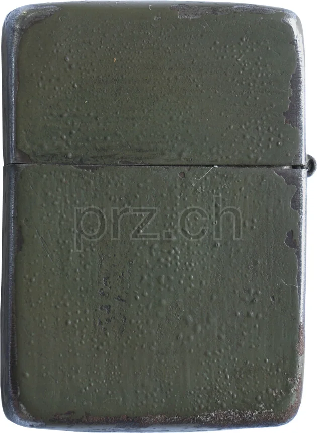 Dark Green Finish, Modell three barrel hinge, round bottom, Jahr 1943 - 45, Ansicht 2