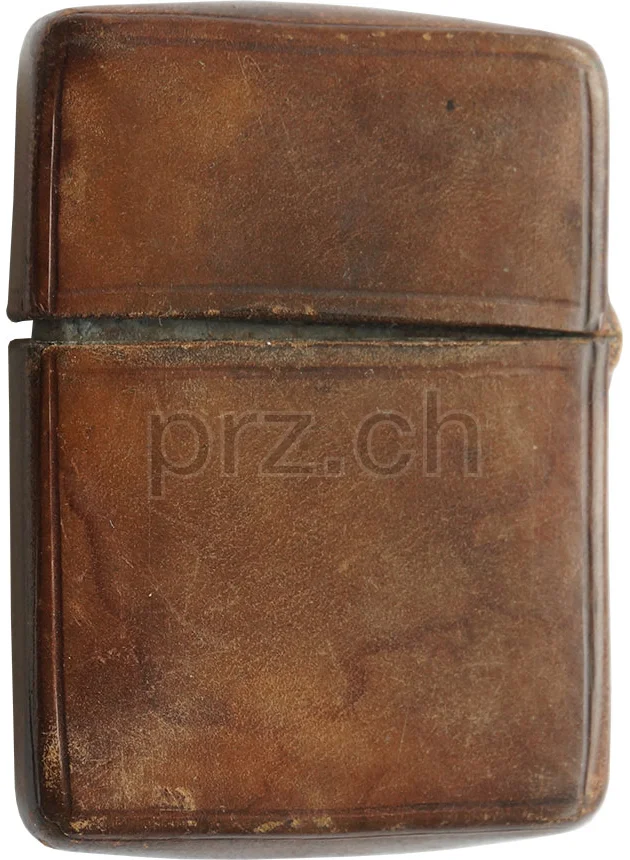 Leather – Fleur de Lis, Modell four barrel hinge, flat bottom, Jahr 1942 - 43, Ansicht 2