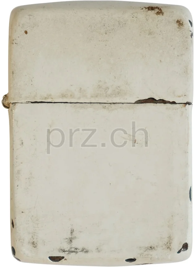 White Finish – «The Black Devils», Modell three barrel hinge, round bottom, Jahr 1943 - 45, Ansicht 1