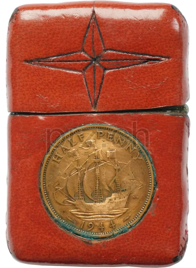 Leather – Star of David, Modell five barrel hinge, Jahr 1949 - 51, Ansicht 2