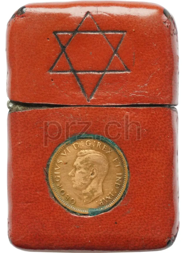 Leather – Star of David, Modell five barrel hinge, Jahr 1949 - 51, Vorderseite