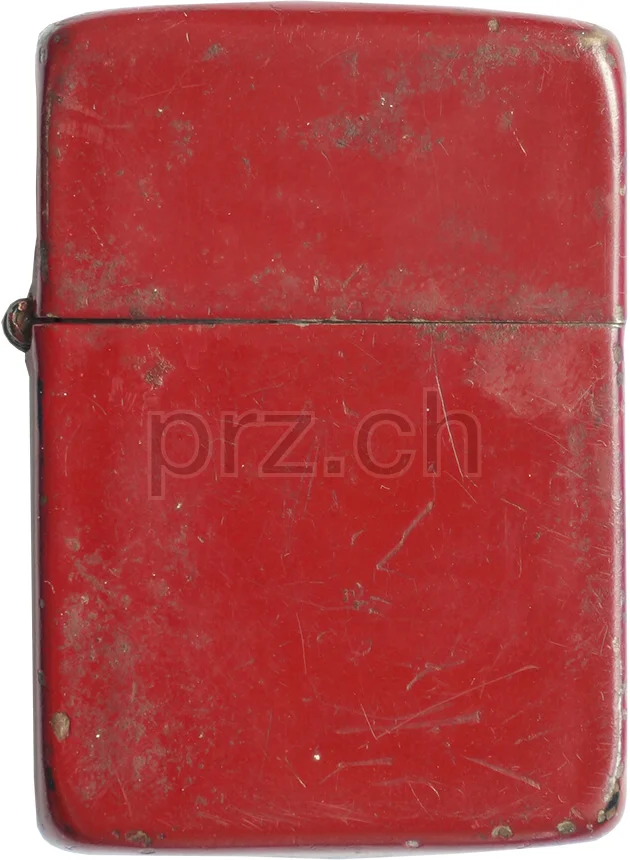 Red Finish, Modell three barrel hinge, round bottom, Jahr 1943 - 45, Vorderseite
