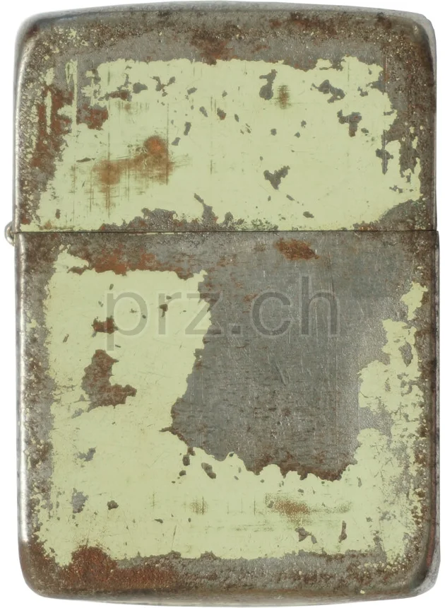 Light Green Finish, Modell three barrel hinge, round bottom, Jahr 1943 - 45, Rückseite