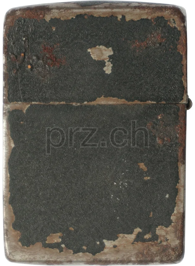 Black Crackle – U.S. Navy Pilot Wings Insignia, Modell four barrel hinge, flat bottom, Jahr 1942 - 43, Rückseite