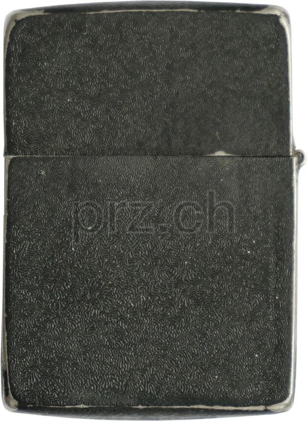 Black Crackle – U.S. Navy Officers Insignia, Modell four barrel hinge, flat bottom, Jahr 1942 - 43, Rückseite